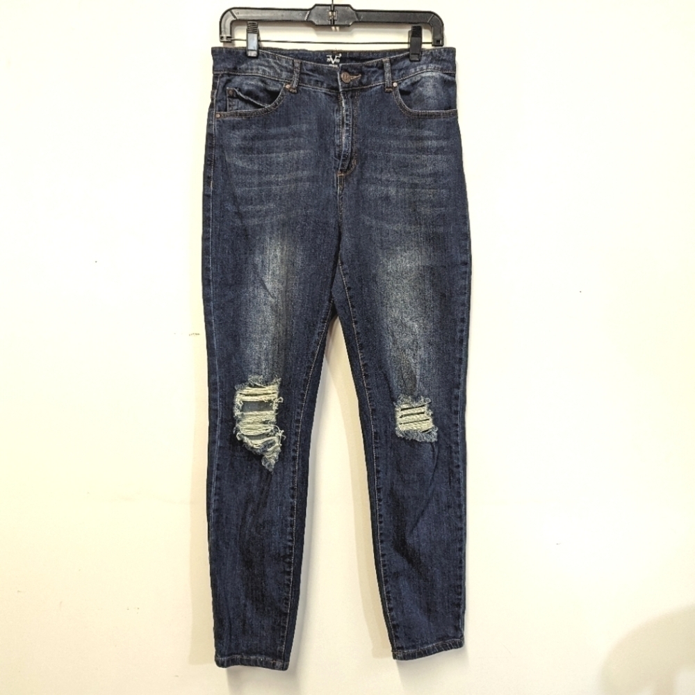 19V69 Italian Denim Jeans High Waist Slim Straight 28 6 Versace